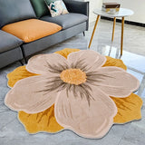 Fashion Advanced Living Room Carpet Special-shaped Flowers Coffee Tables Plush Mat Decorate Bedroom Fluffy Rug ковер Tapis 러그