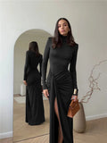 Taooba Elsie Thigh Split Maxi Dress