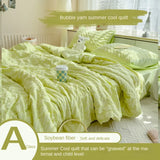 Summer quilt Comforter quilt Seersucker  household machine washable suitable Cool and refreshing이불  Blanket