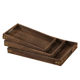 Taooba-Freeship Rectangle Wooden Tea Tray Serving Table Plate Snacks Food Storage Dish for Hotel Home Serving Tea Tray