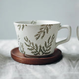 Taooba-Plant Whispers Underglaze Colored Ceramic Coffee Cups Japanese Style Mug Relief