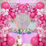 Pink Blue Balloon Garland Arch Kit Happy Birthday Party Decoration Kids Birthday Wedding Balloon Latex Balloon Baby Shower Decor