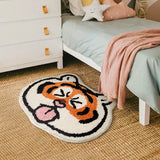 Living Room Carpet Cartoon Home Decoration Fluffy Plush Non-slip Bedroom Rug Cute Tiger Children Crawling Mat 카펫 Tapete Ковры