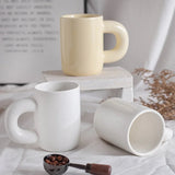 Taooba-260ml Korean Style Fatty Mug Design Splash Ink Ceramic Cup Simple Milk Coffee Mug Couple Cups Gift Porcelain Water Cup Home