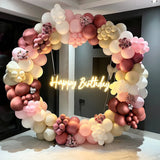 Macaron Pink  Orange Balloons Garland Arch Kit 3D Gold Hollow Butterfly For Birthday Gender Reveal Party Decoration 2023