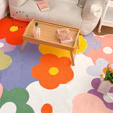 Living Room Carpet Large Area Home Decoration Flowers Fluffy Plush Bedroom Bedside Rugs Soft Non-slip Lounge Coffee Table Mat 카펫