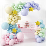 Colorful Macarons Balloon Garland Arch 1st Birthday Party Decoration Kids Wedding Birthday Latex Balloon Baby Shower Boy Girl