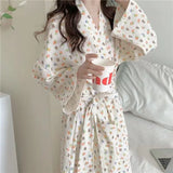 Taooba Christmas Outfit Women Robe Ruffles Sleepwear V-Neck Bathrobe Kimono Robes with Belt Korean Night Dress Bridesmaid Dressing One Piece Pajamas