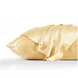 Silk Satin Pillowcase Simple Solid Color Pillow Cover Bedding Household Smooth Multicolor Satin Pillowcase Household 66x51cm