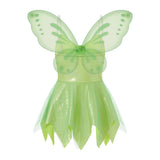 Taooba-Women Sleeveless Mini Dress with Butterfly Wings Fairy Cosplay Costume Halloween  Elf Dress