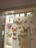 Taooba-Door Curtain Decoration, Butterfly Wind Chime, Finished Bedroom, DIY Door Curtain Material Package, No Punching Hanging Curtain