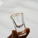 Taooba-6pcs 15ml Mini Shot Glasses for Bar Pub Club Restaurant and Home Use  Tumbler Glass Cup Fine Glass High Quality Wine Ware Set