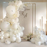 Butterfly Pure White Matte Ballon Arch Garland Kit Transparent Latex Balloon Wedding Kids Birthday Baby Shower Decoration