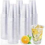 Taooba-50PCS New Disposable Clear Plastic Cup Outdoor Picnic Birthday Kitchen Party Tableware Tasting Plastic Cups for Picnic