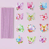 Pink Purple Butterfly Birthday Disposable Paper Straw Wedding Birthday Party Decor Kids Baby Shower Girls Birthday Party Decor