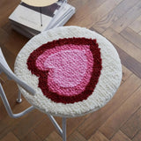 Taooba-Geometric Patterns Tufted Chair Cushion Anti-slip Seat Cushion Soft Plush Embroidery Patter Sit  Cushion Room Absorbent Rug