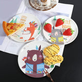 Taooba-Cartoon Snack Platter Snack Dish Small Bone Dish Spit Bone Dish Melamine Plate Small Plate Household Bone Small Dish Cake Plate