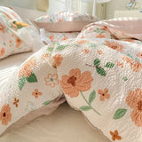 Taooba-Bedding Set Minimalist Rural Style Floral. Selsack Four PIECE Set, Washing Cotton Bed Sheets, Bed Sheets,Covers, Girl