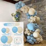 Macaron Blue Balloon Garland Arch Kit Wedding Birthday Ballon Birthday Party Decorations Kids Latex Baloon Baby Shower Girl Boy