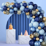 Taooba Color Palette Balloons Garland Arch Set Blue Metal Gold Confetti Ballons Wedding Background Happy Birthday Kids Party Decor Baby Shower Globos