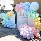 Taooba Color Palette Macaron Rainbow Balloon Garland Arch Kit Girls Pastel Wedding Happy Birthday Party Pink Balloons Baby Shower Decoration Kid Gift