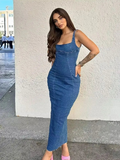 Taooba Denim Sundae Midi Dress