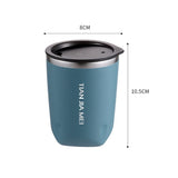 Taooba-1pc 300ML Thermal Mug Beer Cups Stainless Steel Vacuum Flask Insulated Tumbler Cup with Lid Travel Water Bottle Iced Coffee Cup