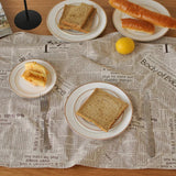 Taooba-Retro Placemat Tablecloth English Newspaper Style Napkin Background Photography Photo Props Backdrops Cloth Tea Towel Mats Pads