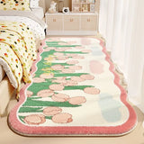 Taooba Christmas Gift Flower Plush Area Rugs for Living Room Bedroom Non Slip Door Mat Ultra Soft Washable Rug Absorbent Bath Rug Floor Mat Carpet