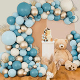 Macaron Blue Balloon Garland Arch Kit Happy Birthday Party Decoration Baby Shower Globos Latex Balloon Wedding Party Decor