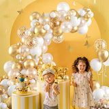 White Gold Butterfly White Balloon Arch Little Cutie Baby Shower Decorations Wedding Birthday Party Backdrop Supplies