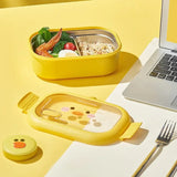 Food Container Lunch Box for Food 304 Stainless Steel Thermal Lunchbox Portable Kids Bento Box for Adult Children Microwavable