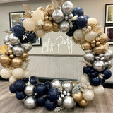 Blue Gold Balloon Garland Arch Kit Birthday Party Decor Foil Latex Ballon Wedding Birthday Party Baby Shower Kids Baloon