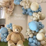 Macaron Blue Balloon Garland Arch Kit Wedding Birthday Ballon Birthday Party Decorations Kids Latex Baloon Baby Shower Girl Boy