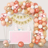 Macaron Pink Balloon Garland Arch Kit Wedding Birthday Party Decoration Kids Globos Gold Confetti Latex Ballon Baby Shower Girl