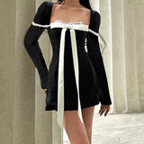 Taooba Vanilla Vista Striped Bow Dress