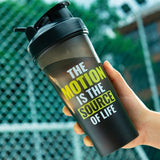 1pc Shaker Bottles with Stirring Ball Gym Sports Protein Powder Mixing Bottle Outdoor Portable Leak Proof Plastic Cup Drinkware