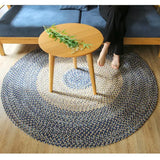 Living Room Carpet Home Decoration Traditional Hand Knitting Natural Jute Denim Soft Bedroom Mat Wear-resistant and Durable Rugs