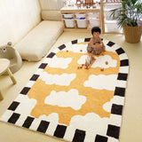 Living Room Carpet Large Area Home Decor Fluffy Plush Children's Room Crawl Anti-slip Mat Clouds Bedroom Bedside Rug Customized