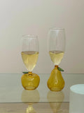 Creative Fruit Cup Apple Pear Shape Glass Wine Cup Cute Champagne Cup Fun Wine Cup Decorative Decoration Water Cup Beer Glass