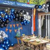 Taooba Color Palette 91pcs Metallic Blue Black Balloon Arch Garland Kit.Birthday Gender Reveal Baby Shower bachelorette ball party decorations