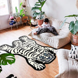 Carpet for Living Room Cute Cartoon Tiger Large Area Children Bedroom Bedside Rug Home Decoration Corridor Cloakroom Mat ковер