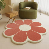 Flowers Shape Carpet Thickened Household Floor Carpets Window Bedside Rugs for Living Room Bed Room Plush Rugs Home Decor