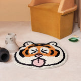 Living Room Carpet Cartoon Home Decoration Fluffy Plush Non-slip Bedroom Rug Cute Tiger Children Crawling Mat 카펫 Tapete Ковры