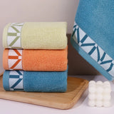 Taooba-Pure Cotton Household Towel, Thick Water Absorbent, Untwisted Yarn Jacquard, New, 2024