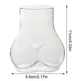 Butt Shaped Mug 450ml Funny Butt Coffee Mug Thick Clear Borosilicate Glass Women Body Butt Cup Funny Adults Mug For Milk Water