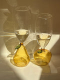 Creative Fruit Cup Apple Pear Shape Glass Wine Cup Cute Champagne Cup Fun Wine Cup Decorative Decoration Water Cup Beer Glass