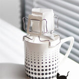 Taooba-Coffee Filter Holder Stainless steel Coffee Mug Stand Hanging Ear Drip Holder Filter Rack Outdoor Tea Filters Dripper Baskets