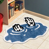 Taooba Christmas gift Bedside Rug Bedroom Home Carpet Living Room Decoration Cute Cartoon Area Rugs Soft Thick Fluffy Floor Mat