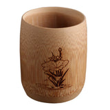 Taooba-Vintage Coffee Juice Milk Cup Natural Bamboo Drinking Cup Tea Beer Japan Style Wooden Cup Breakfast Beer Milk Drinkware New